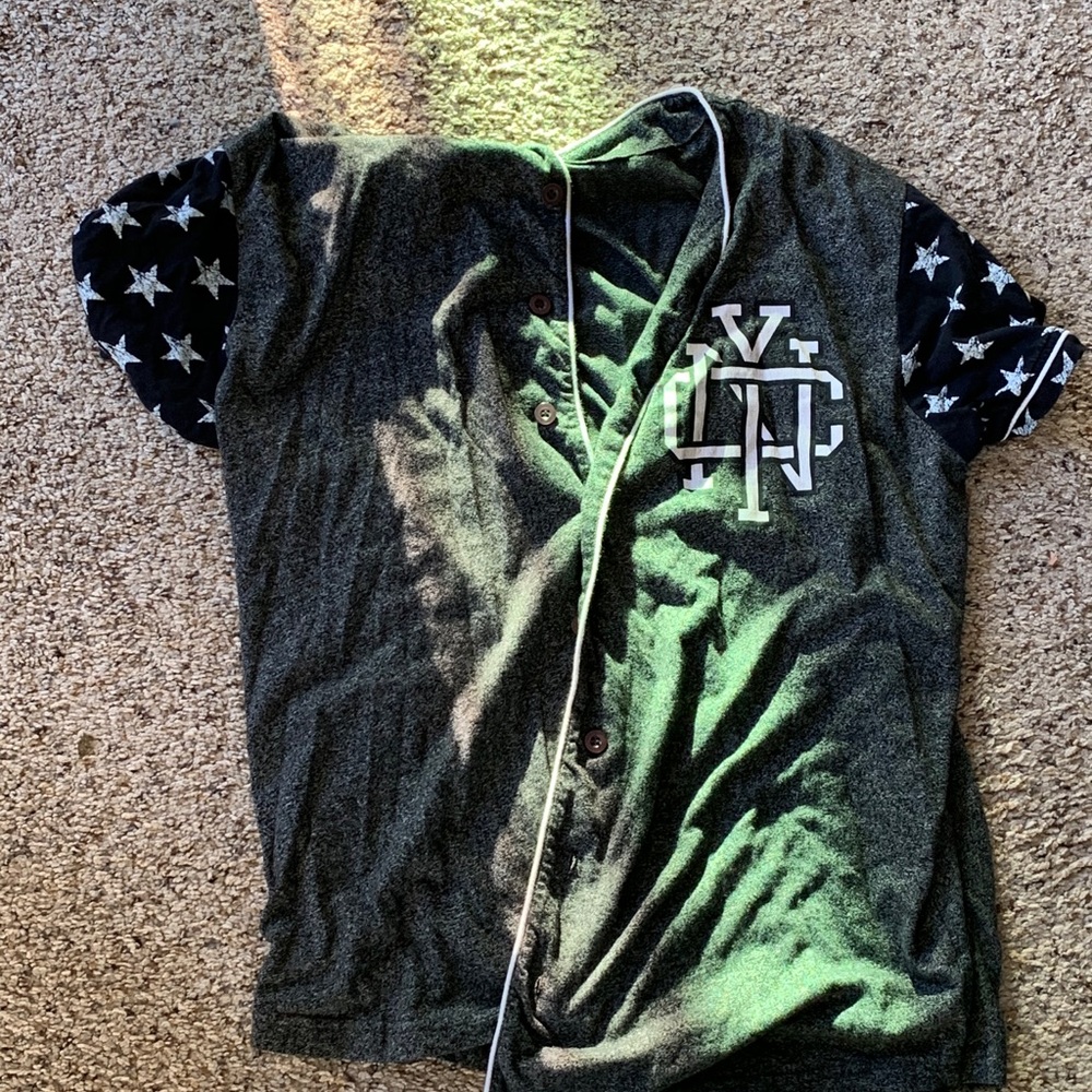 NY Yankees Button Shirt